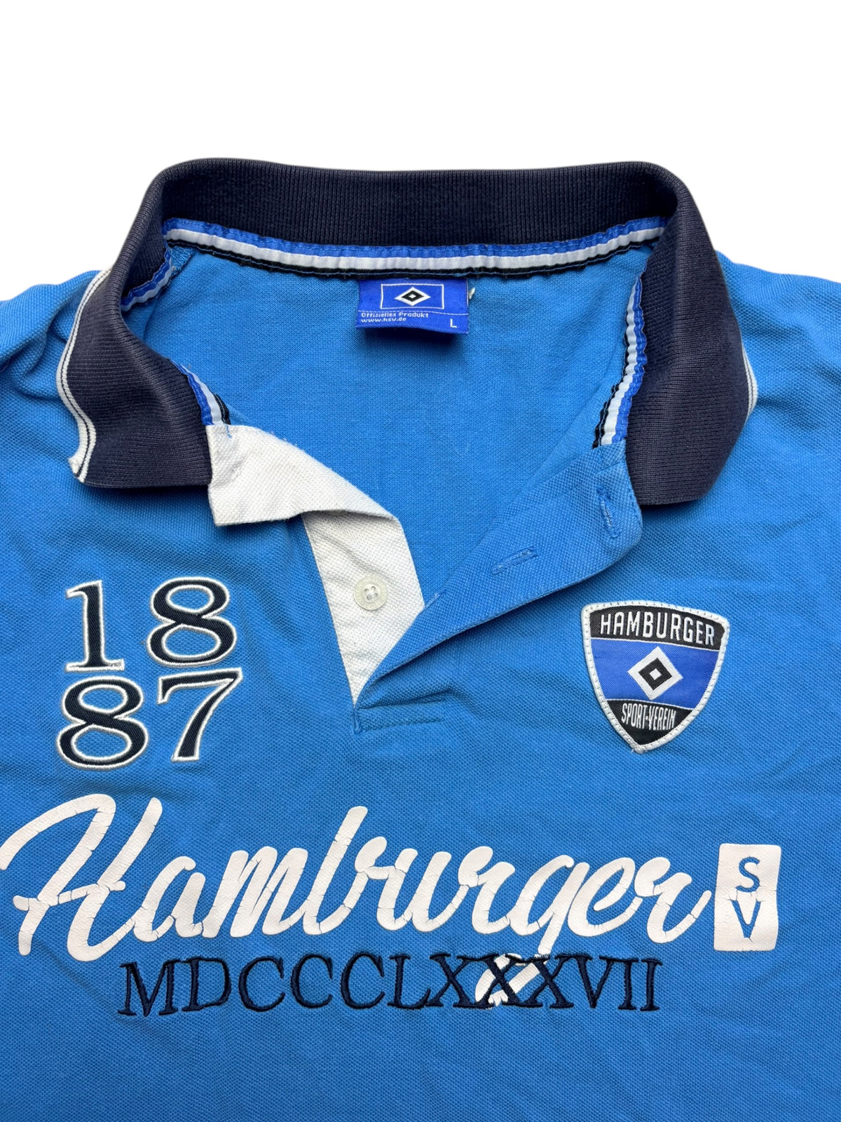HSV Poloshirt Blau Gr. L Hamburger SV – Bild 3