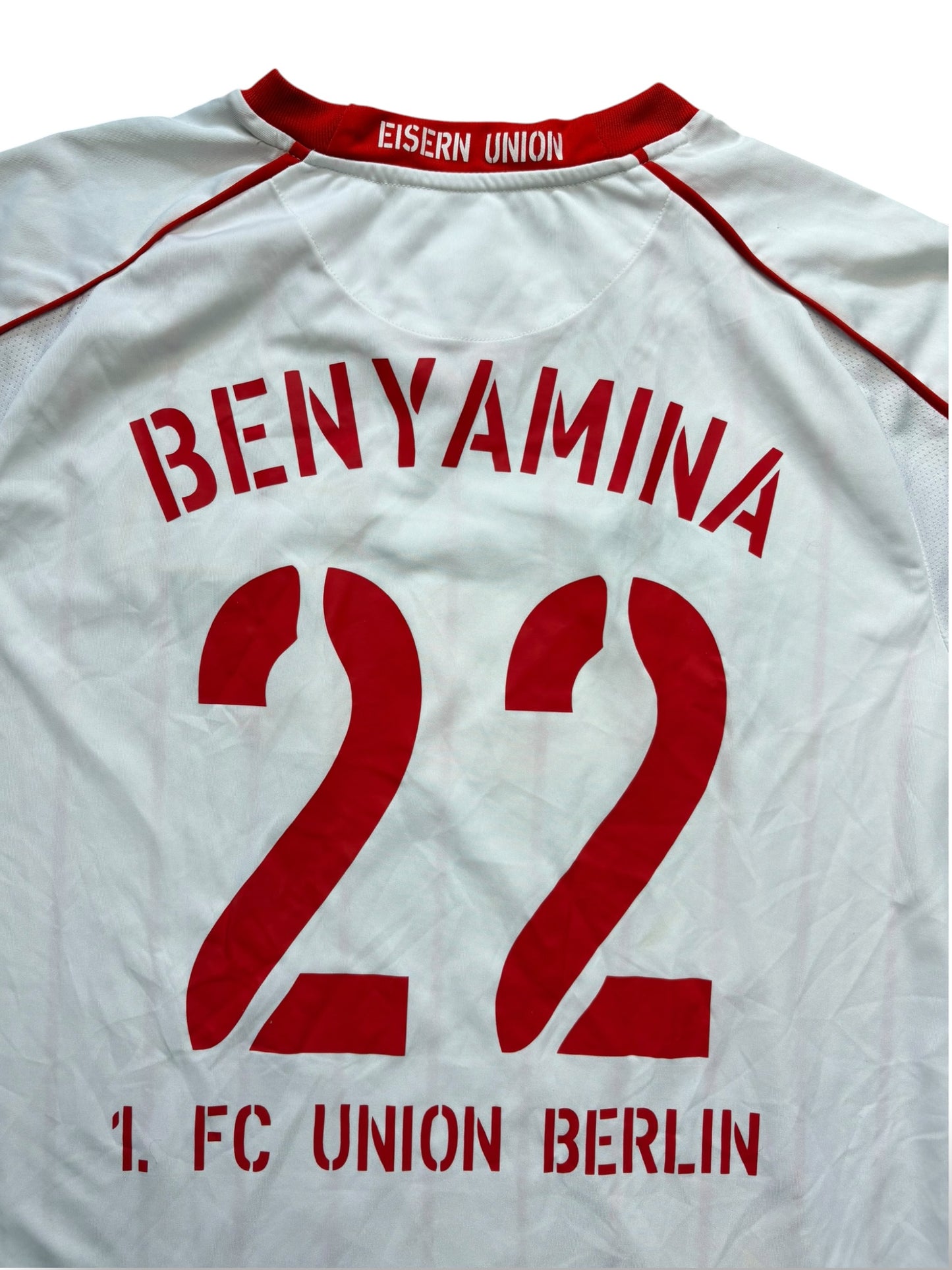 1. FC Union Berlin 2009-10 Heimtrikot Benyamina 22 Gr. L