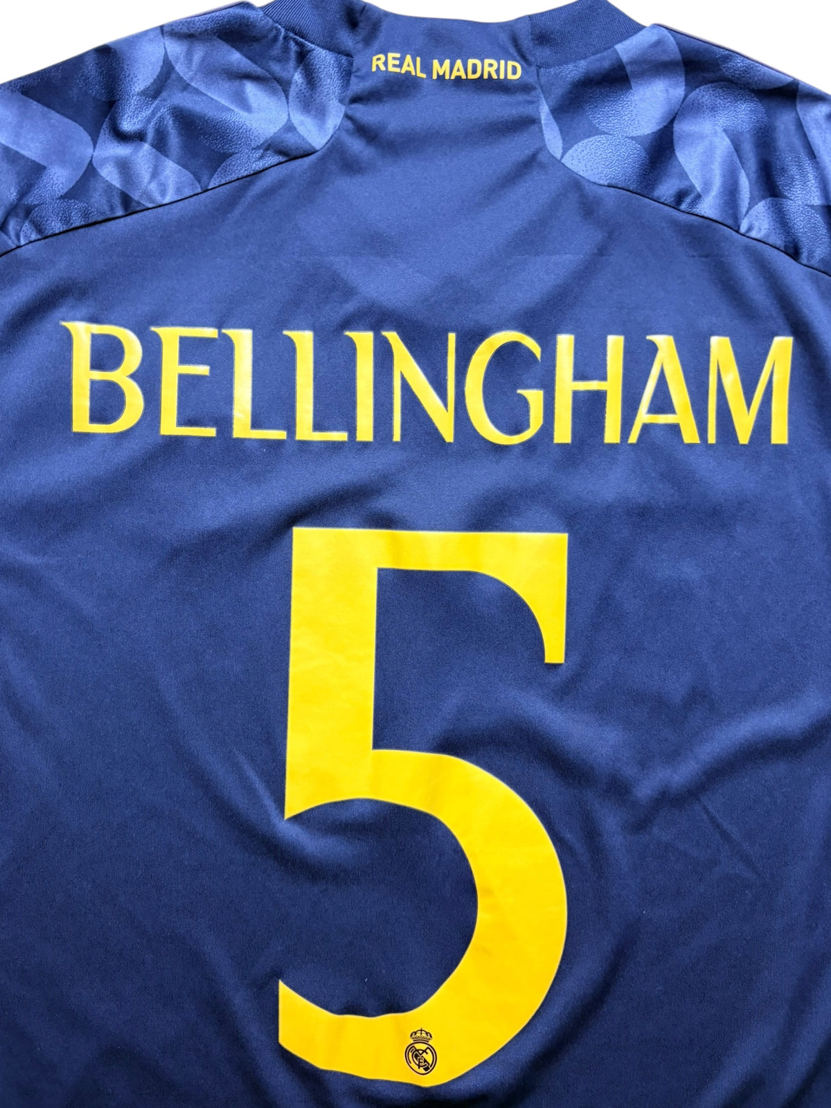 Real Madrid 2023-24 Auswärtstrikot Bellingham 5 Gr. L – Bild 5