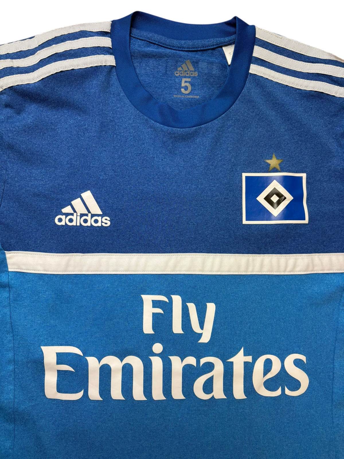Adidas HSV 2015-16 Auswärtstrikot Gr. 5 (S/M) 23 Halilovic Spielerversion – Bild 4