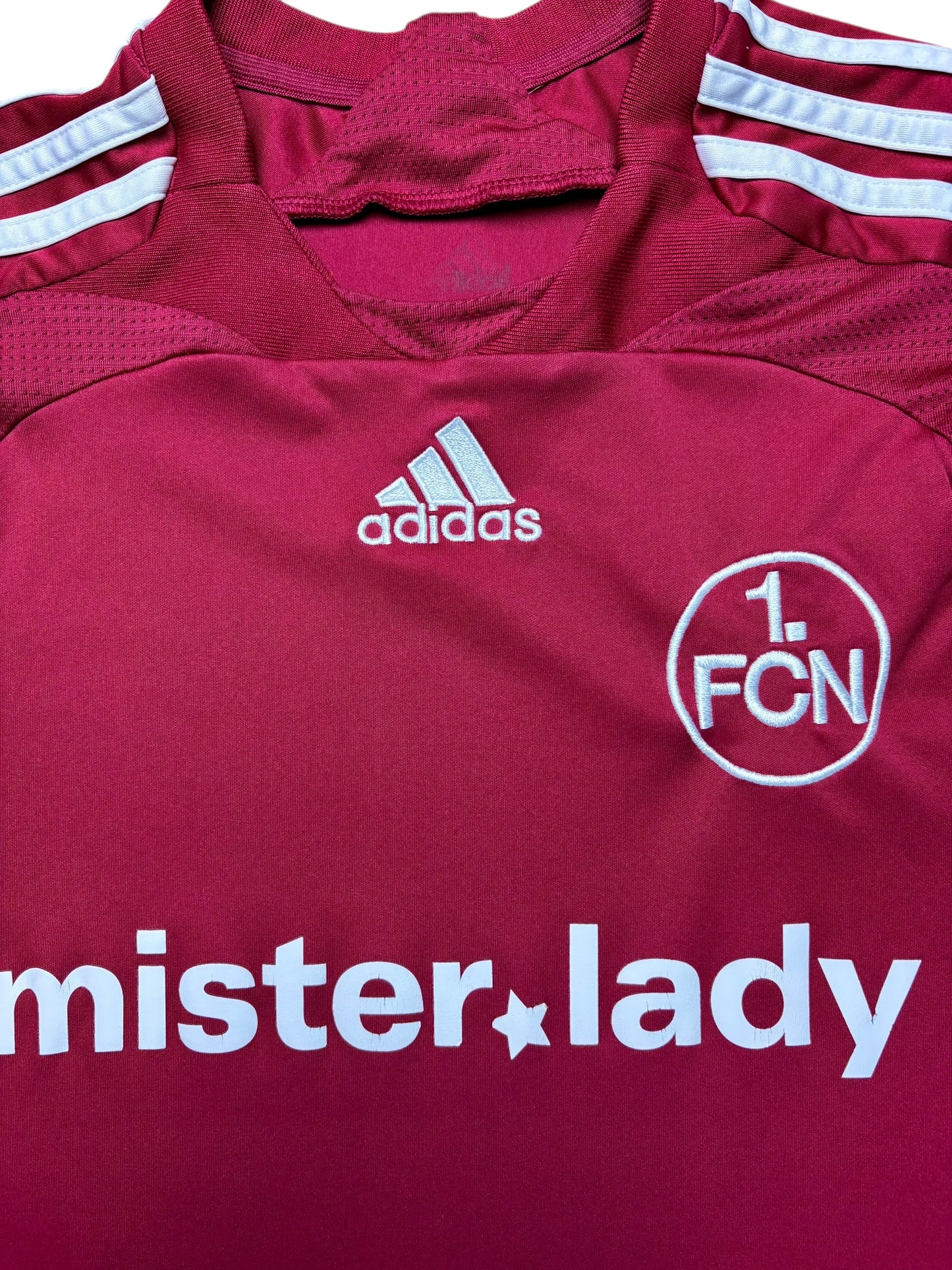 Adidas 1. FC Nürnberg 2007-08 Heimtrikot Gr. 176 (wie S)