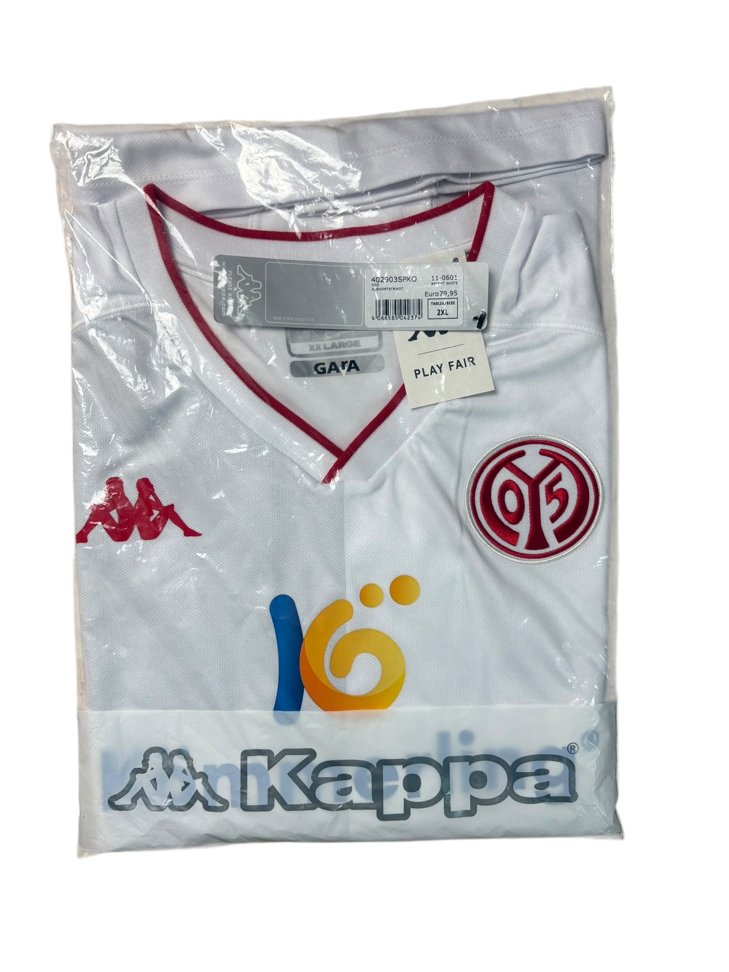 Kappa 1. FSV Mainz 05 2022-23 Auswärts Trikot Gr. XXL Neu OVP.