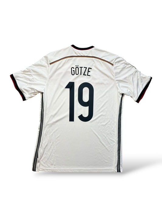 DFB 2014 Heimtrikot Götze 19 Gr. XL Deutschland 4 Sterne