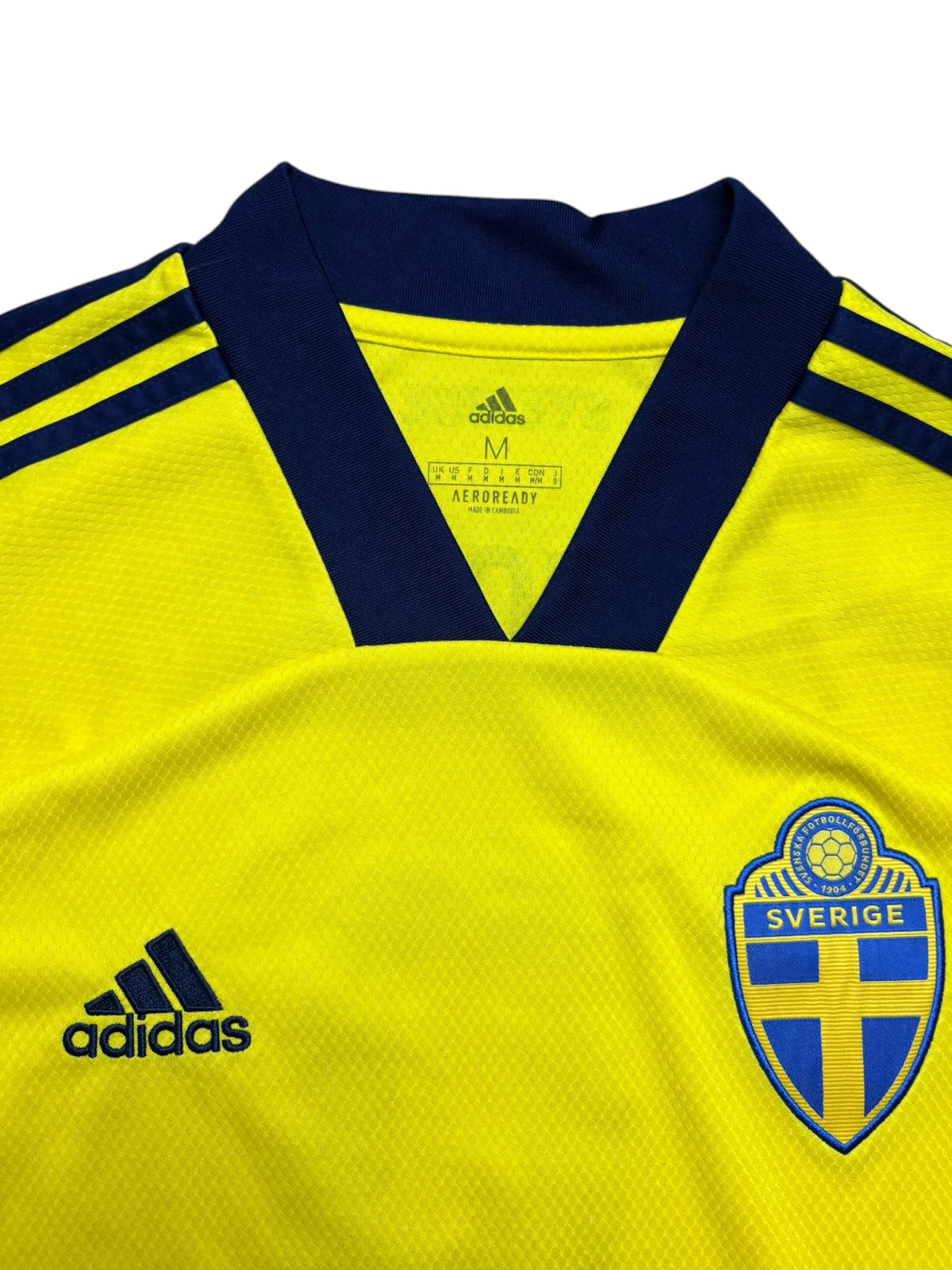 Schweden 2020-21 Heimtrikot Eigenname Gr. M – Bild 2