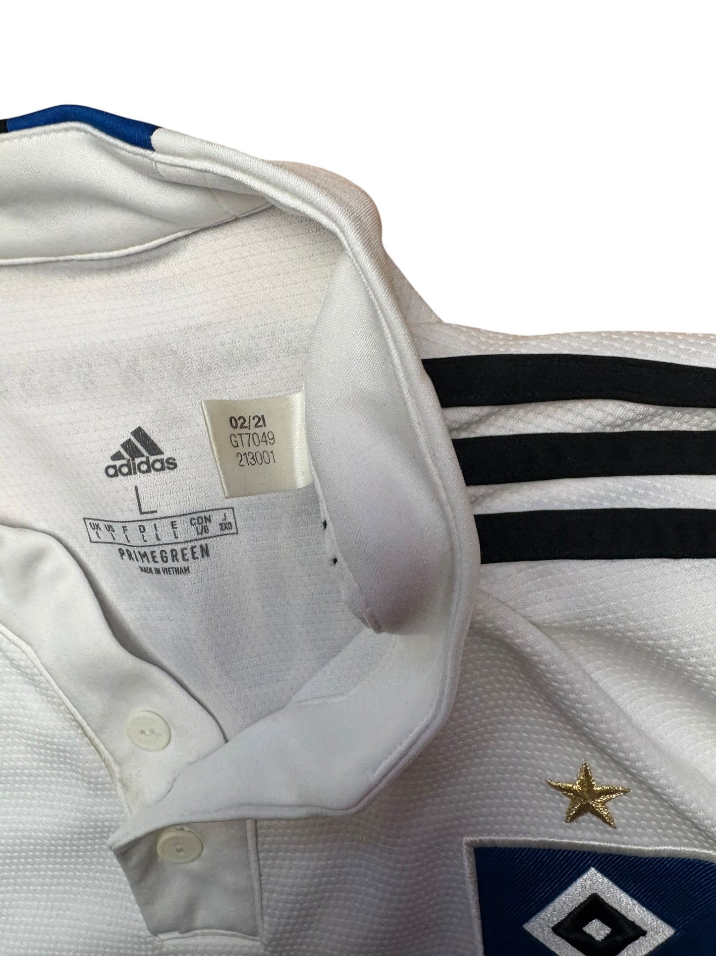 Adidas HSV 2021-22 Heimtrikot Eigenname Gr. L Hamburger SV
