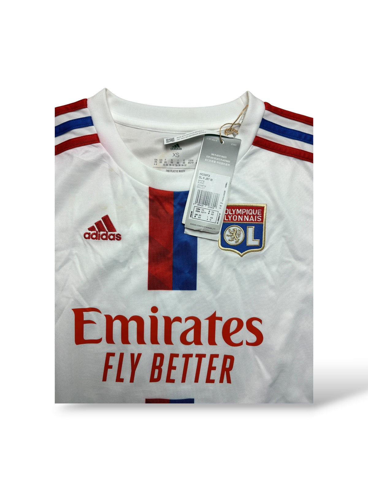 Olympique Lyonnais 2022-23 Heimtrikot Eigenname mit Tags Gr. XS Damen – Bild 3