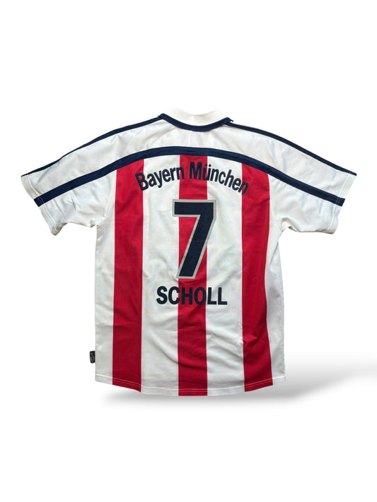 Adidas FC Bayern München 2000-02 Auswärtstrikot Scholl 7 Gr. M