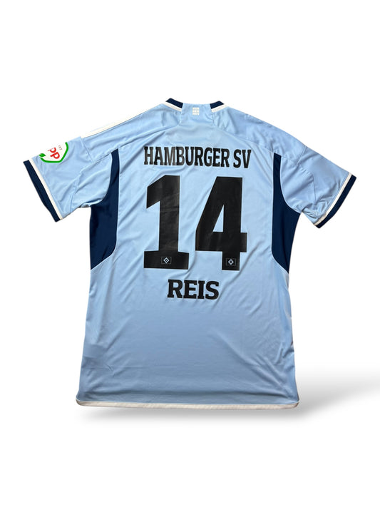 Adidas HSV 2023-24 Auswärts-Trikot 14 Reis Gr. XL Hamburger SV