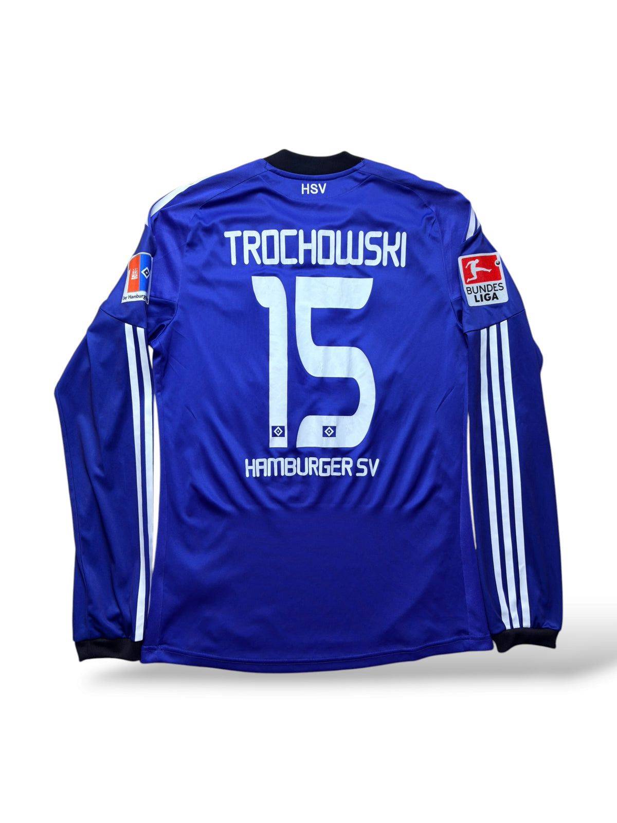 HSV Matchworn 2010-11 Auswärts Trochowski 15 Langarm Gr. M Hamburger SV – Bild 1