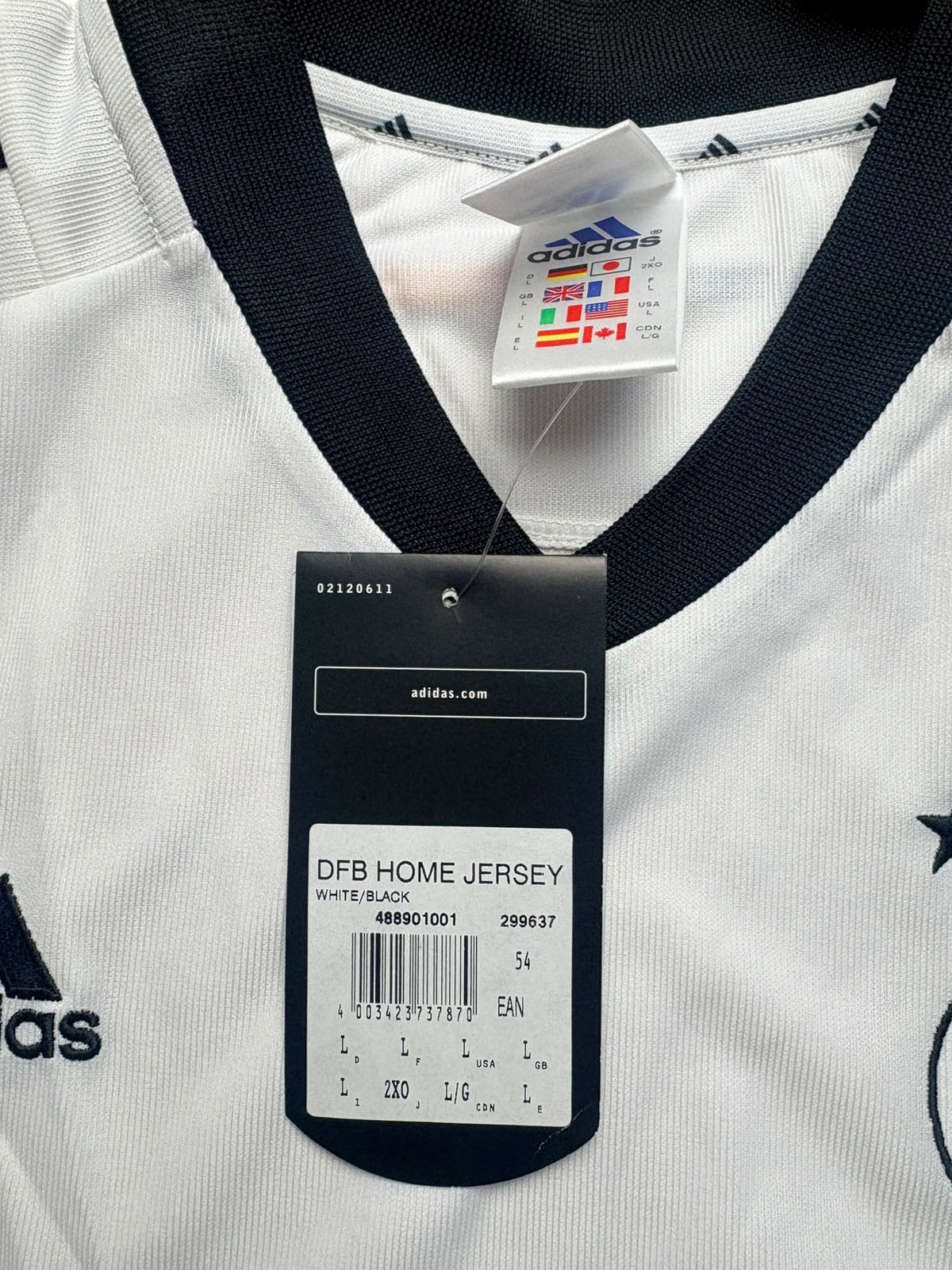 DFB 2002 Heimtrikot mit Tags Deutschland Gr. L – Bild 4