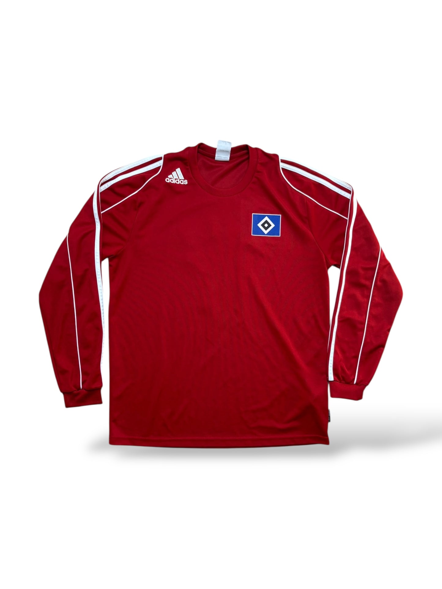 Adidas HSV Trikot Gr. M Hamburger SV rot Nr. 17 Langarm Amateure
