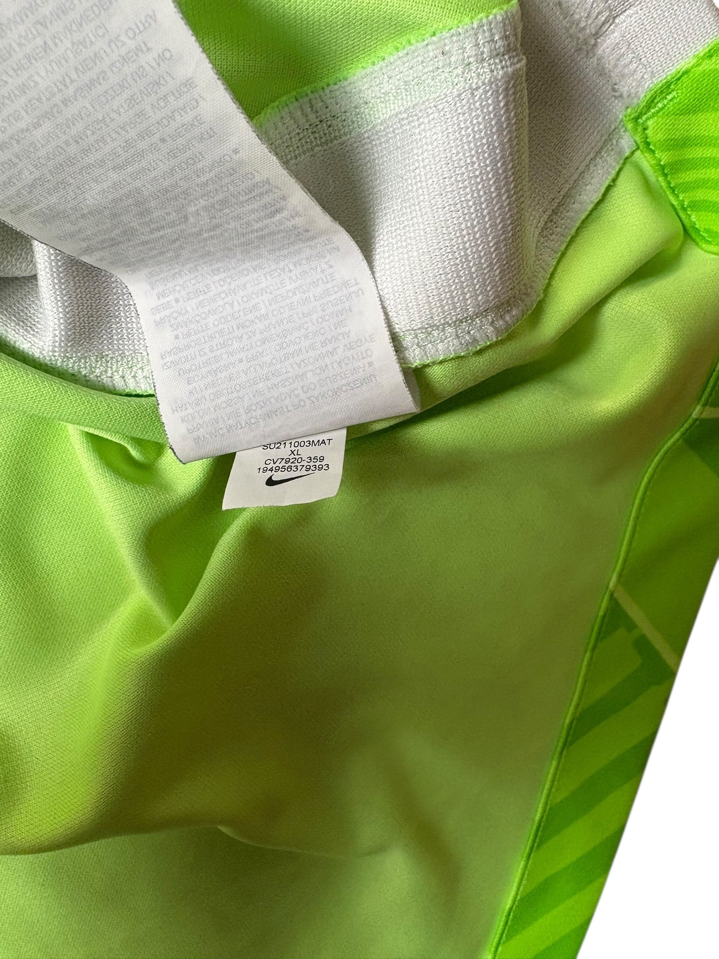 Nike VfL Wolfsburg 2021-22 Heimtrikot Gr. XL Grün