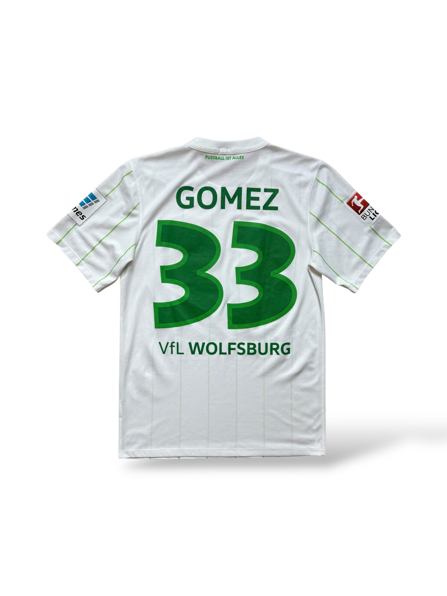Nike VfL Wolfsburg 2016-17 Auswärts Trikot Gr. M 33 Mario Gomez