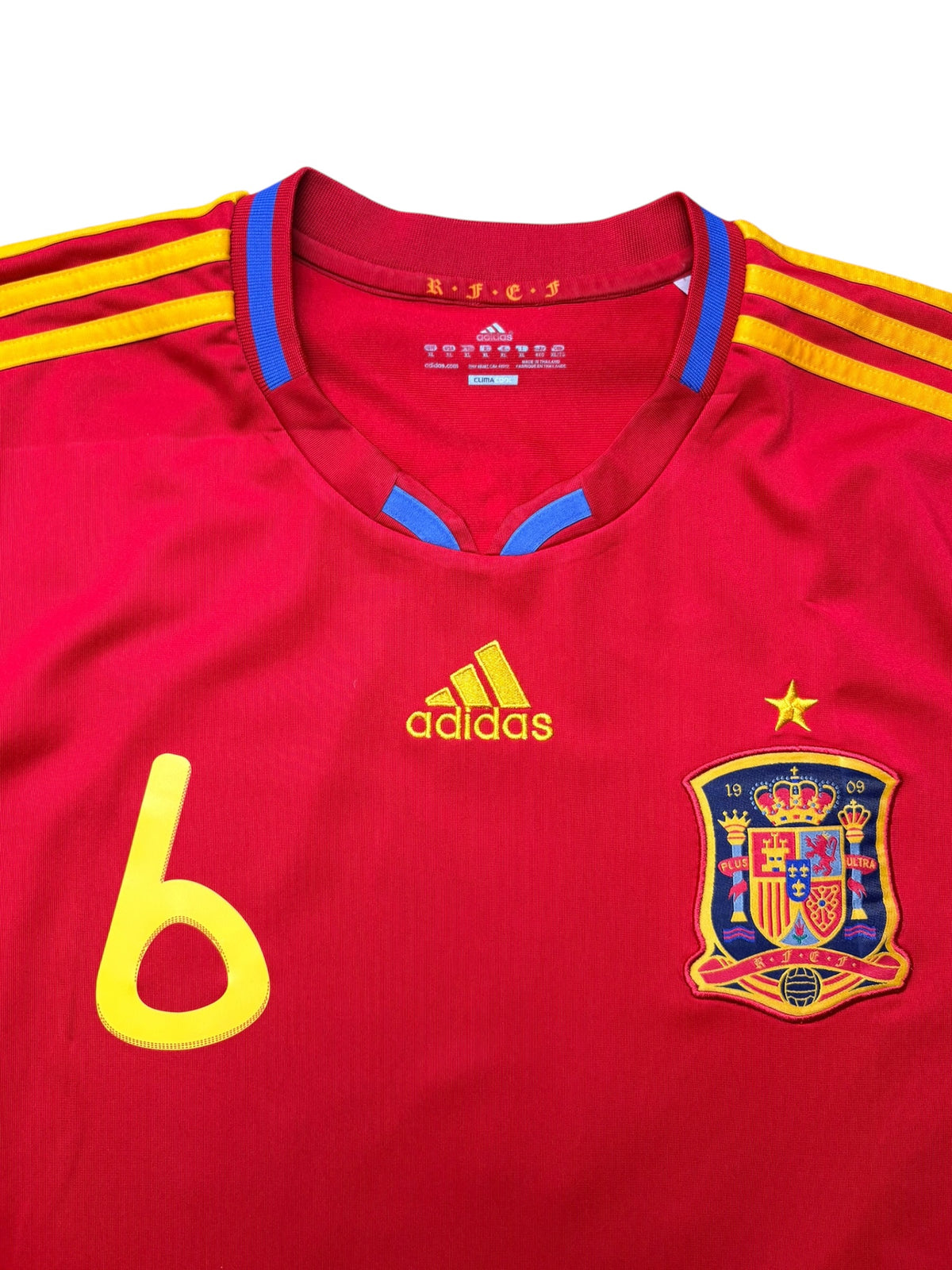 Spanien 2010 Heimtrikot Iniesta 6 Gr. XL – Bild 4