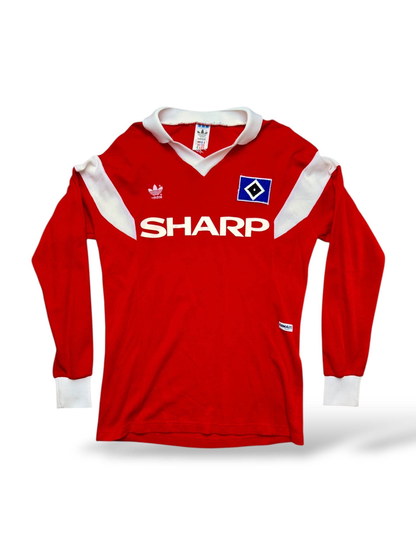 Adidas HSV 1988-89 Auswärts-Trikot Gr. M 4 Dietmar Jakobs Hamburger SV