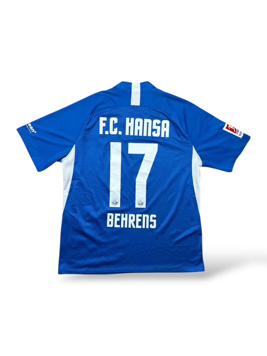 Nike Hansa Rostock 2021-22 Heimtrikot 17 Behrens Gr. XL