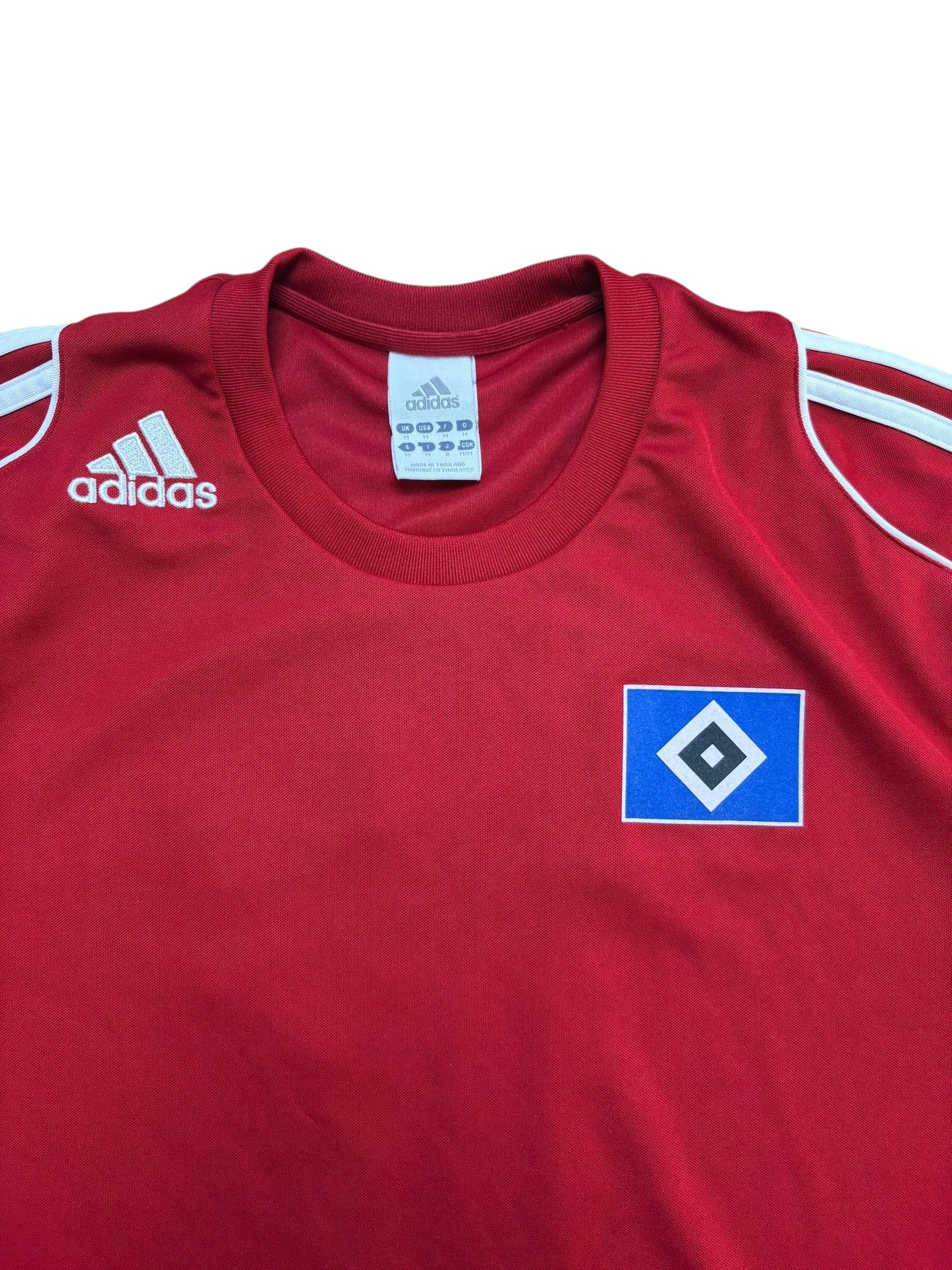Adidas HSV Trikot Gr. M Hamburger SV rot Nr. 17 Langarm Amateure