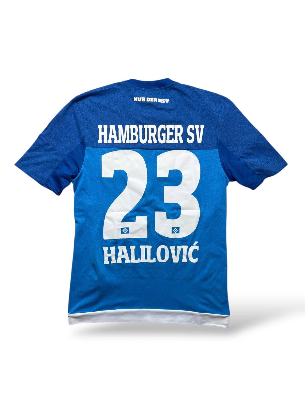 Adidas HSV 2015-16 Auswärtstrikot Gr. 5 (S/M) 23 Halilovic Spielerversion – Bild 1