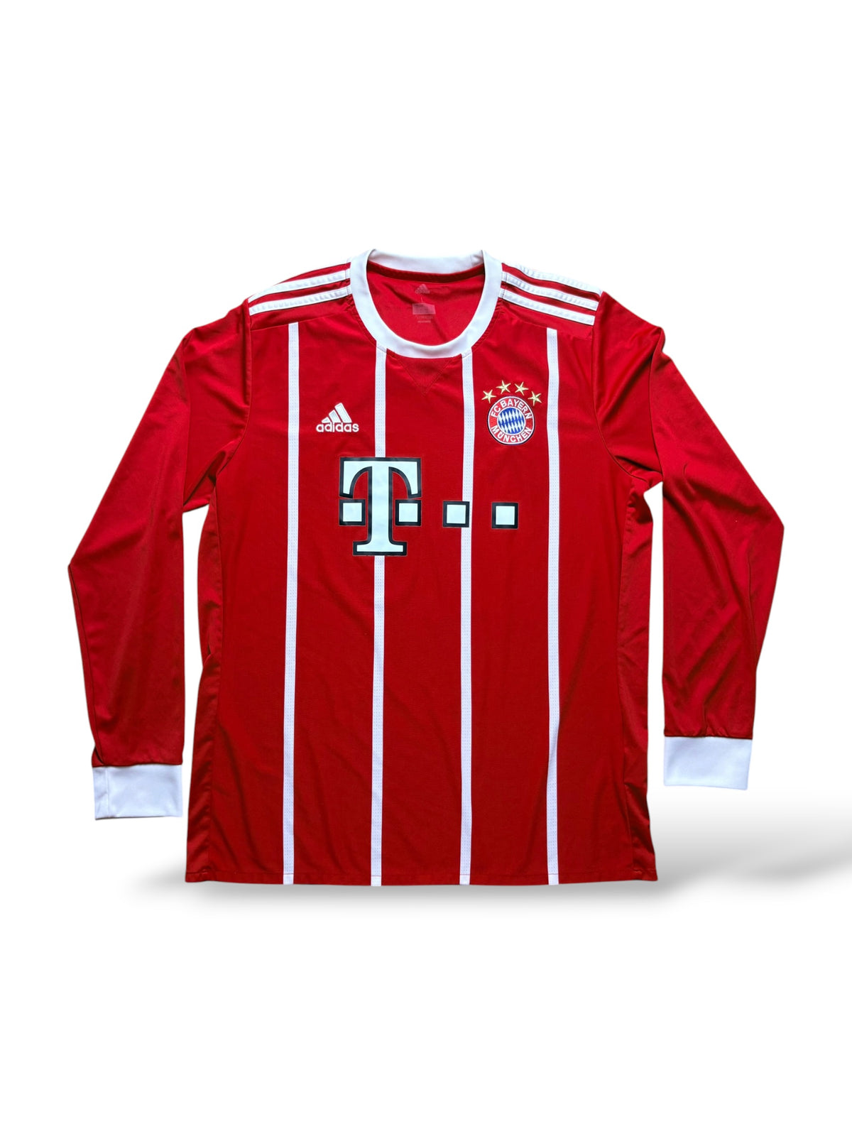 FC Bayern München 2017-18 Heimtrikot Langarm Gr. L – Bild 1