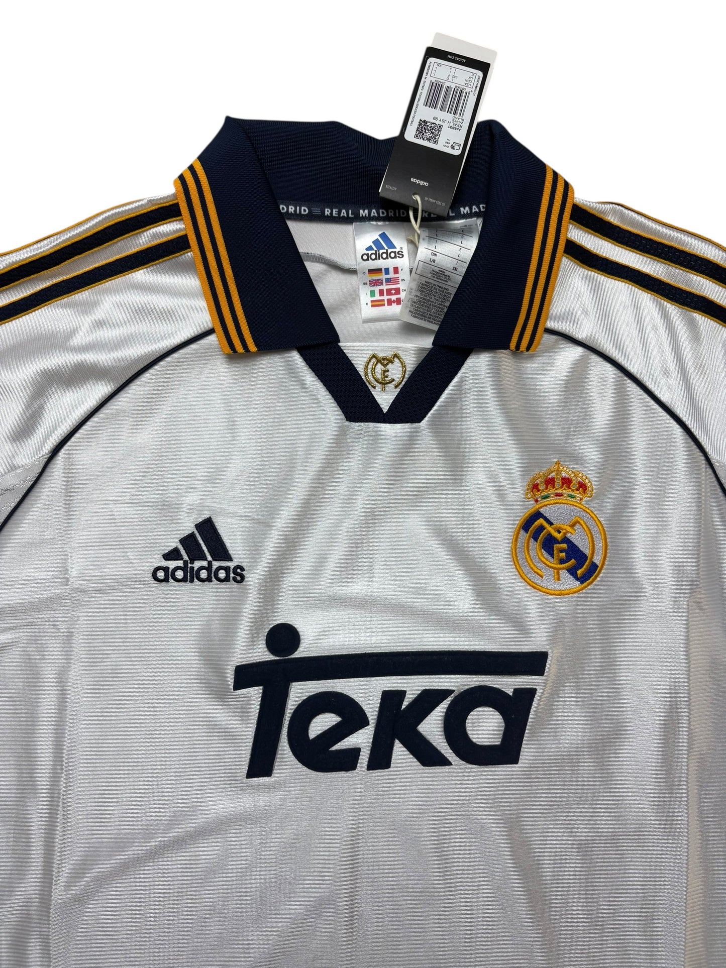 Adidas Real Madrid 1998-99-00 Heimtrikot Gr. L Neuauflage 2024