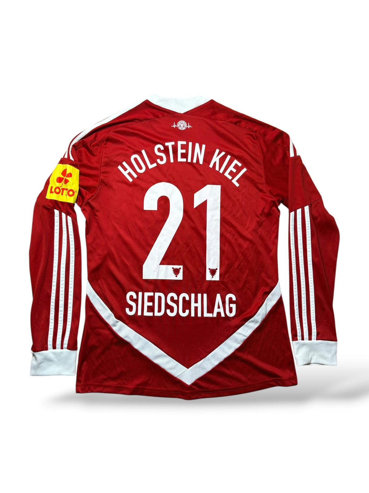 Holstein Kiel 2012-13 Auswärtstrikot Langarm Siedschlag 21 Gr. M – Bild 1