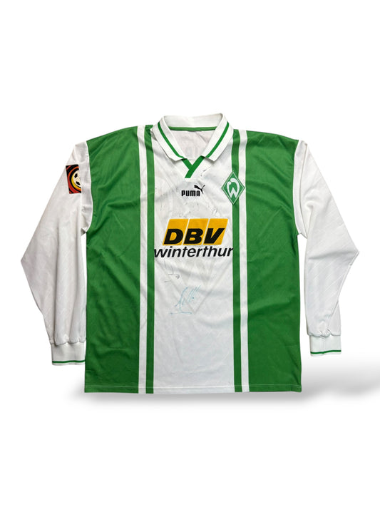 Puma SV Werder Bremen 1996-97 Heimtrikot 17 Pfeiffenberger Langarm Gr. L