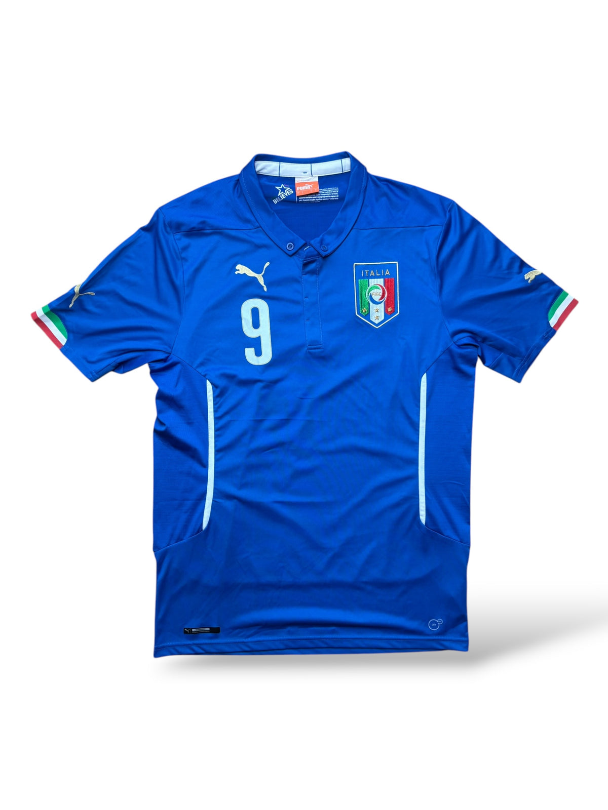 Puma Italien Heimtrikot 2014 Balotelli 9 Gr. L – Bild 2