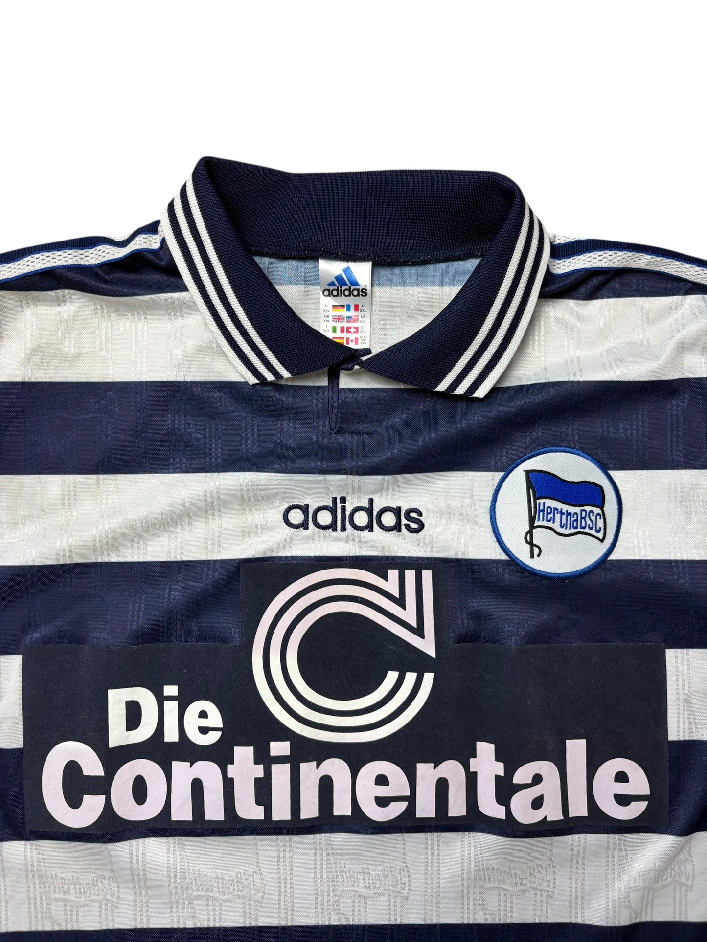 Adidas Hertha BSC Berlin 1997-98 Heim Trikot Gr. XXL
