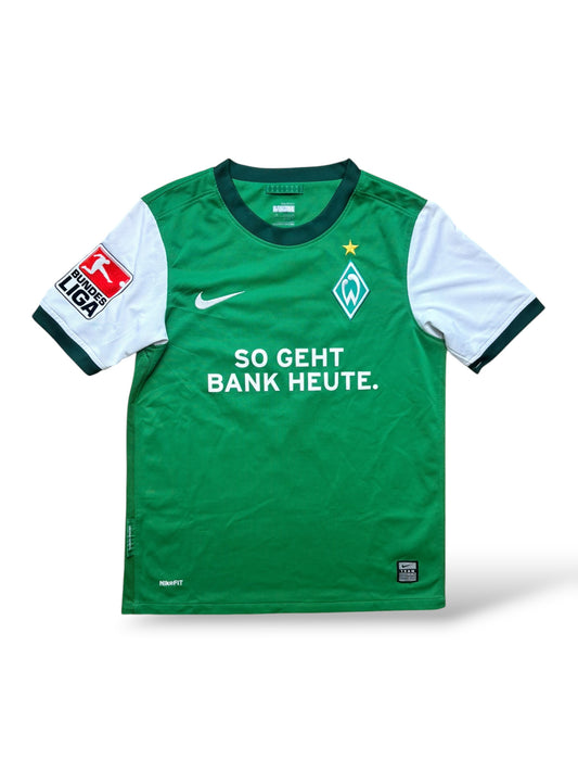 SV Werder Bremen 2009-10 Heimtrikot Pizarro 24 Gr. M (Kinder)