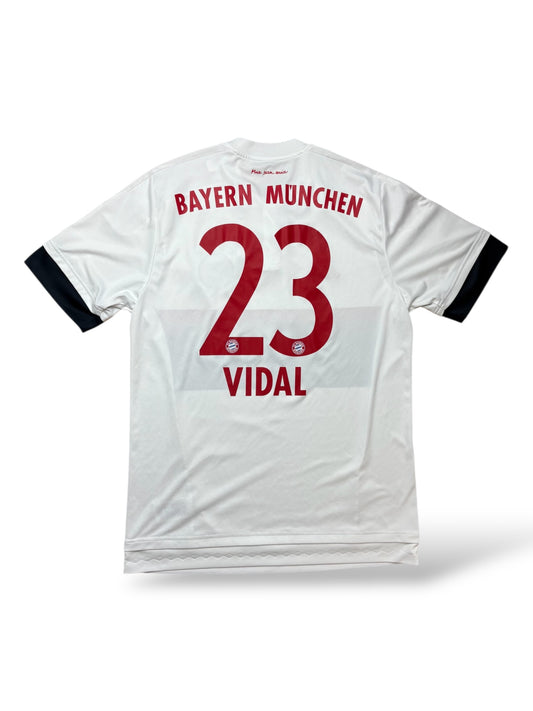 Adidas FC Bayern München 2015-16 Auswärts-Trikot 23 Vidal Gr. M