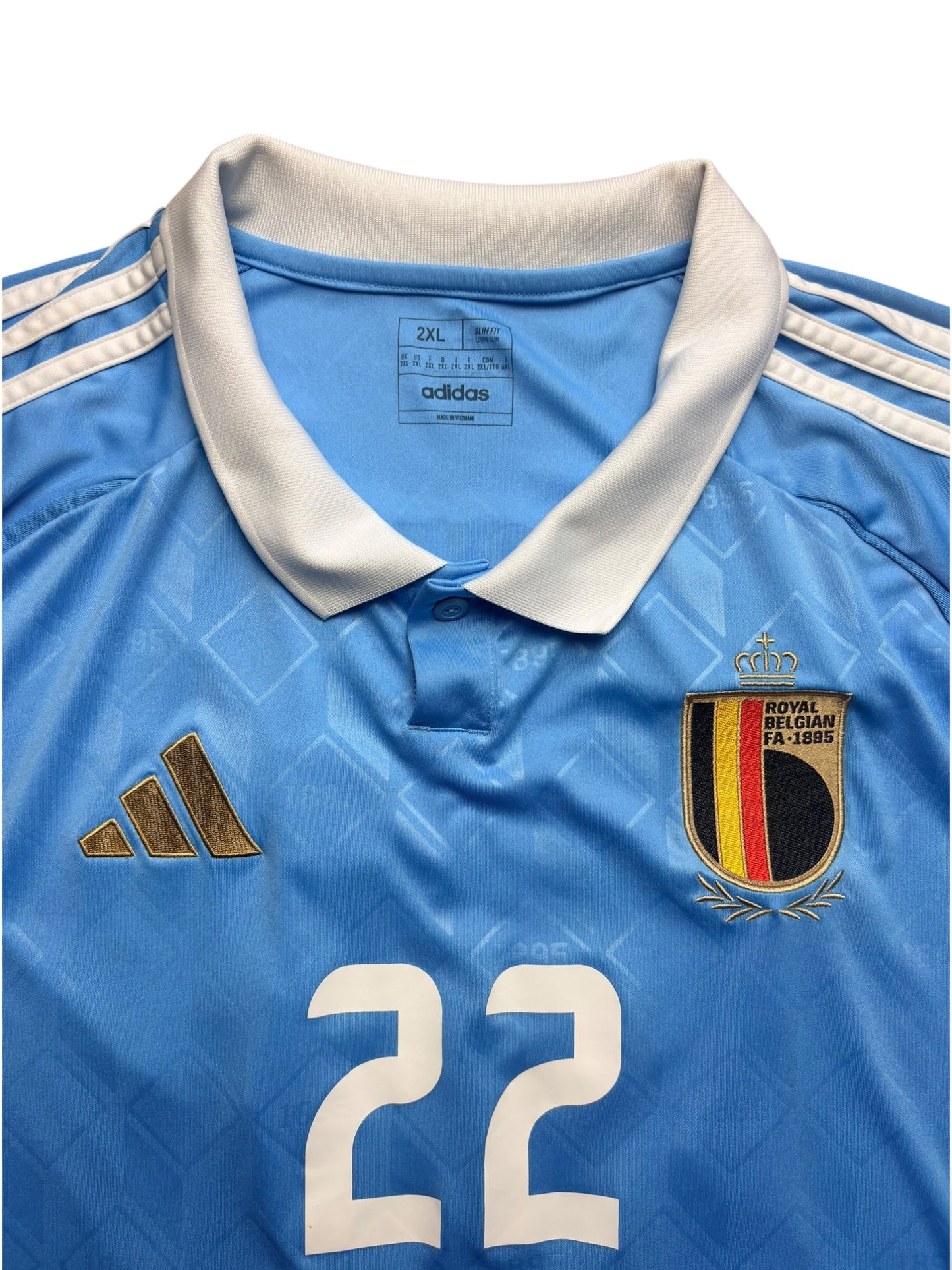 Belgien 2024 Auswärtstrikot Doku 22 Gr. XXL
