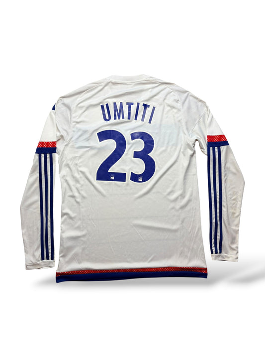 Olympique Lyonnais 2015-16 Heimtrikot Langarm Umtiti 23 Gr. L