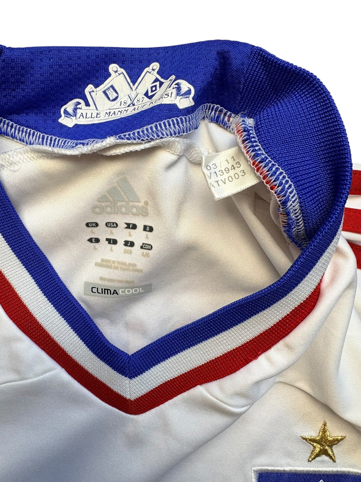 HSV 2011-12 Heimtrikot Langarm Bruma 5 Hamburger SV Gr. L