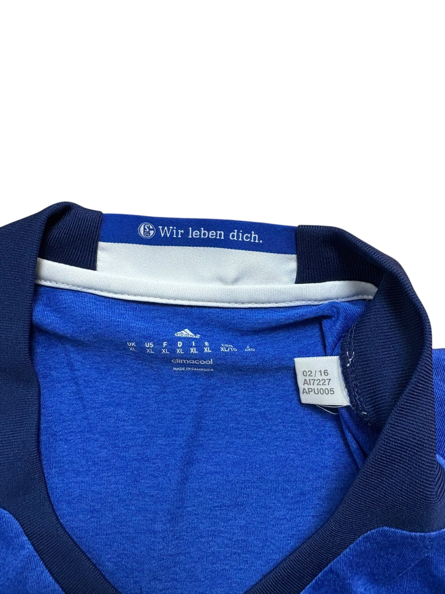 Adidas FC Schalke 04 2016-17-18 Heimtrikot Gr. XL