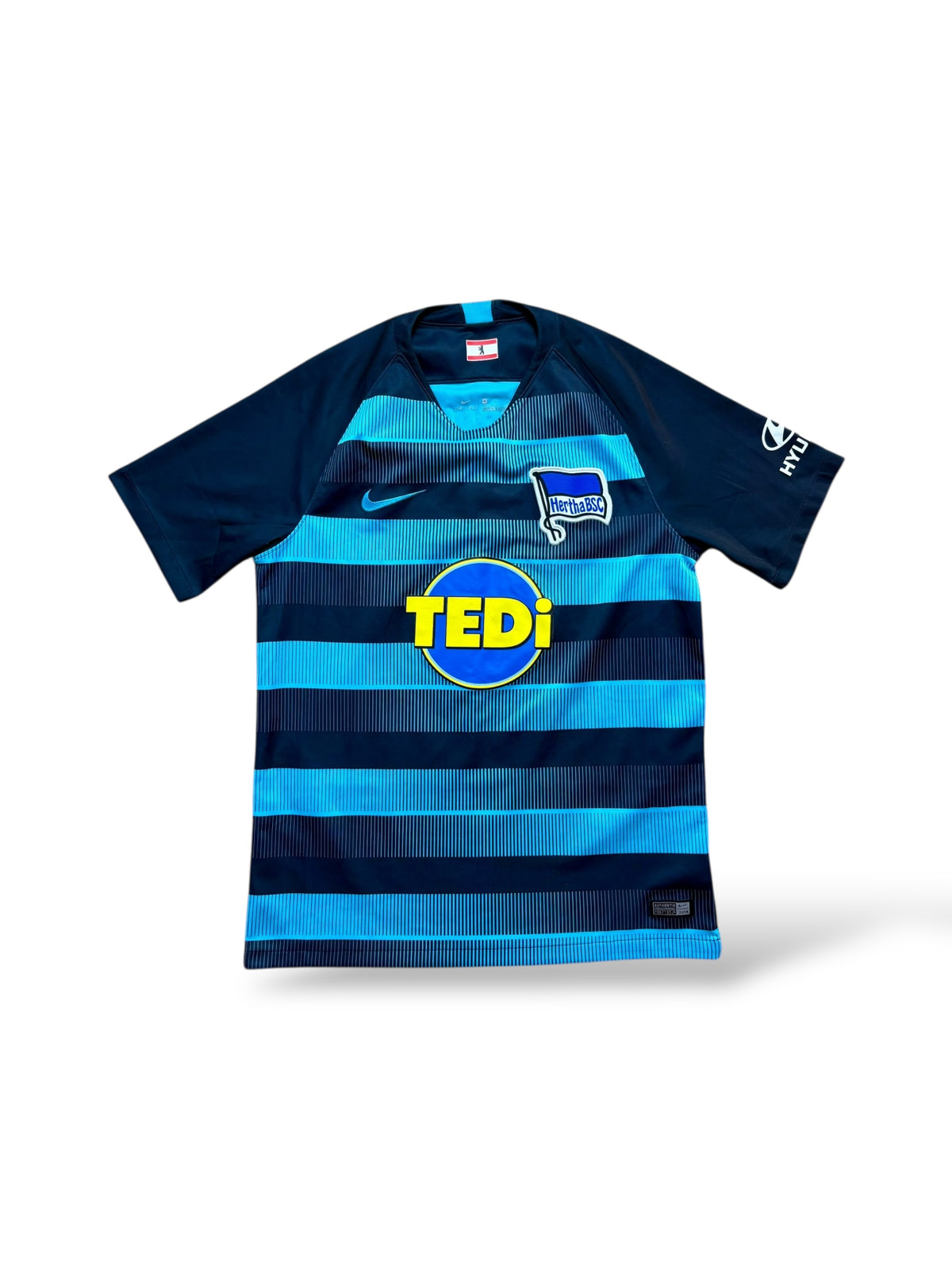 Nike Hertha BSC Berlin 2018-19 Auswärts-Trikot Gr. M Nr. 4 – Bild 1