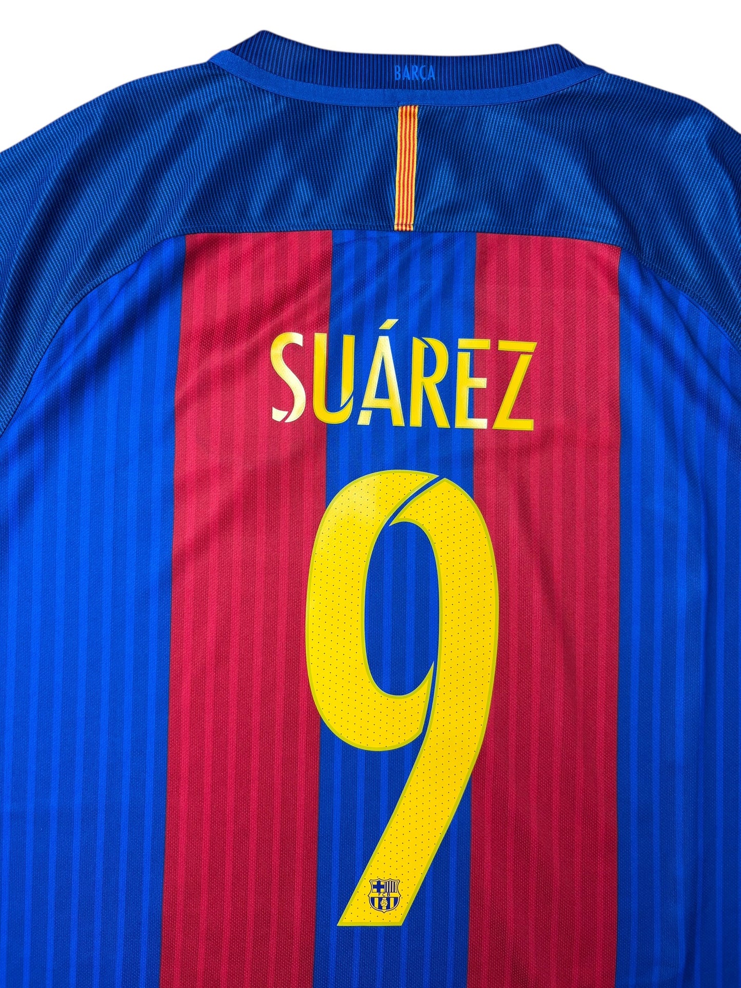 Nike FC Barcelona 2016-17 Heimtrikot 9 Suarez Gr. XL