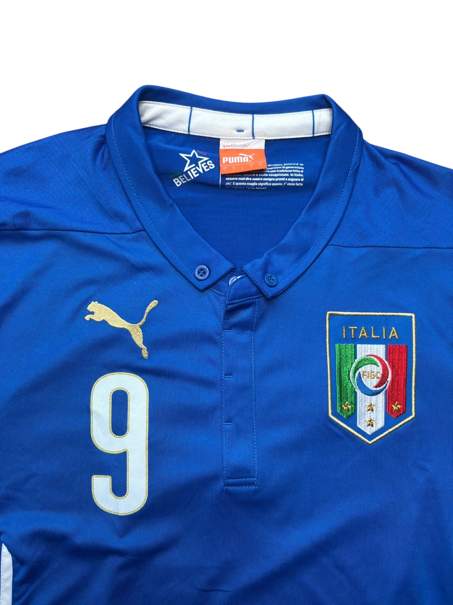 Puma Italien Heimtrikot 2014 Balotelli 9 Gr. L