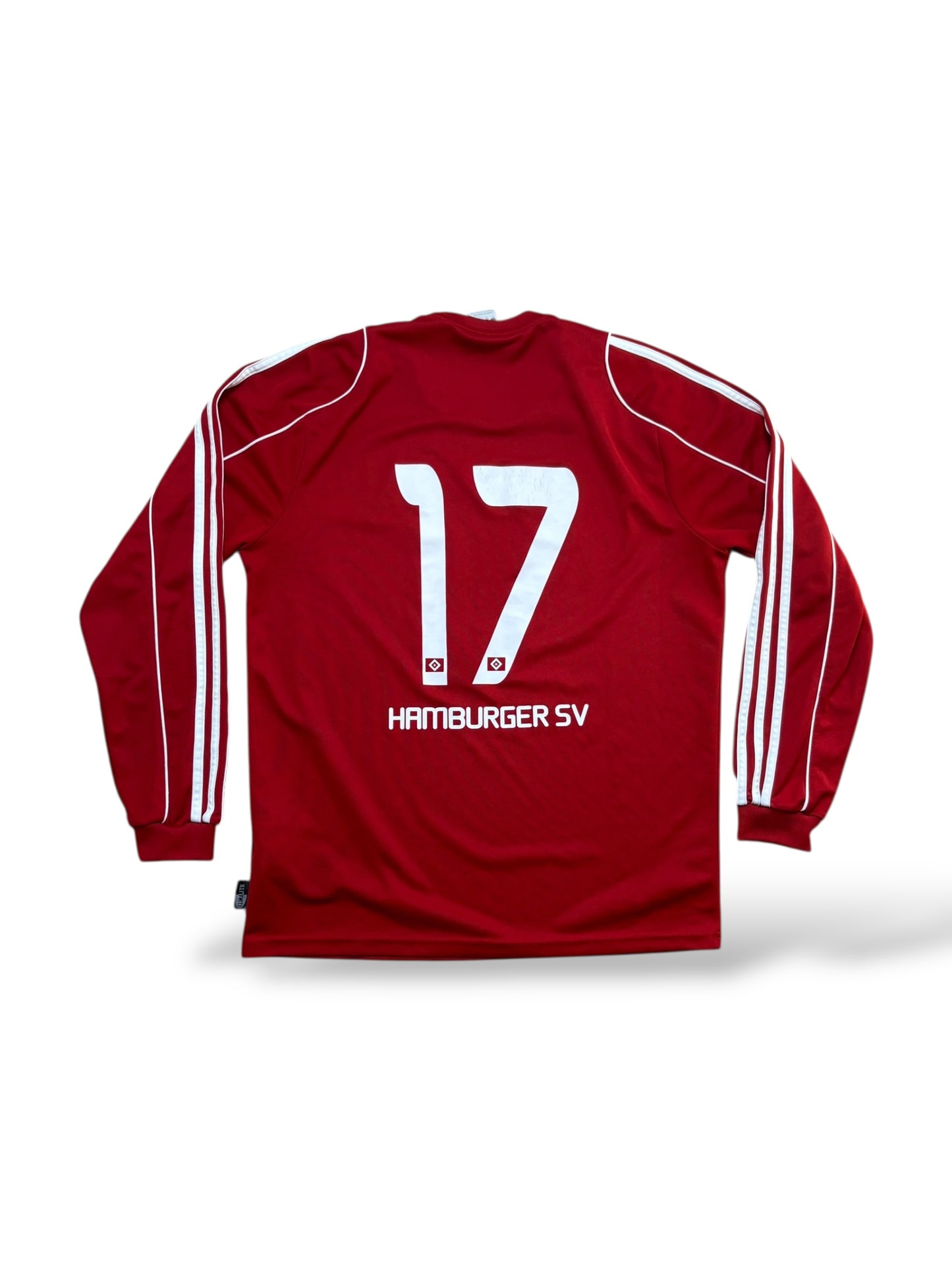 Adidas HSV Trikot Gr. M Hamburger SV rot Nr. 17 Langarm Amateure