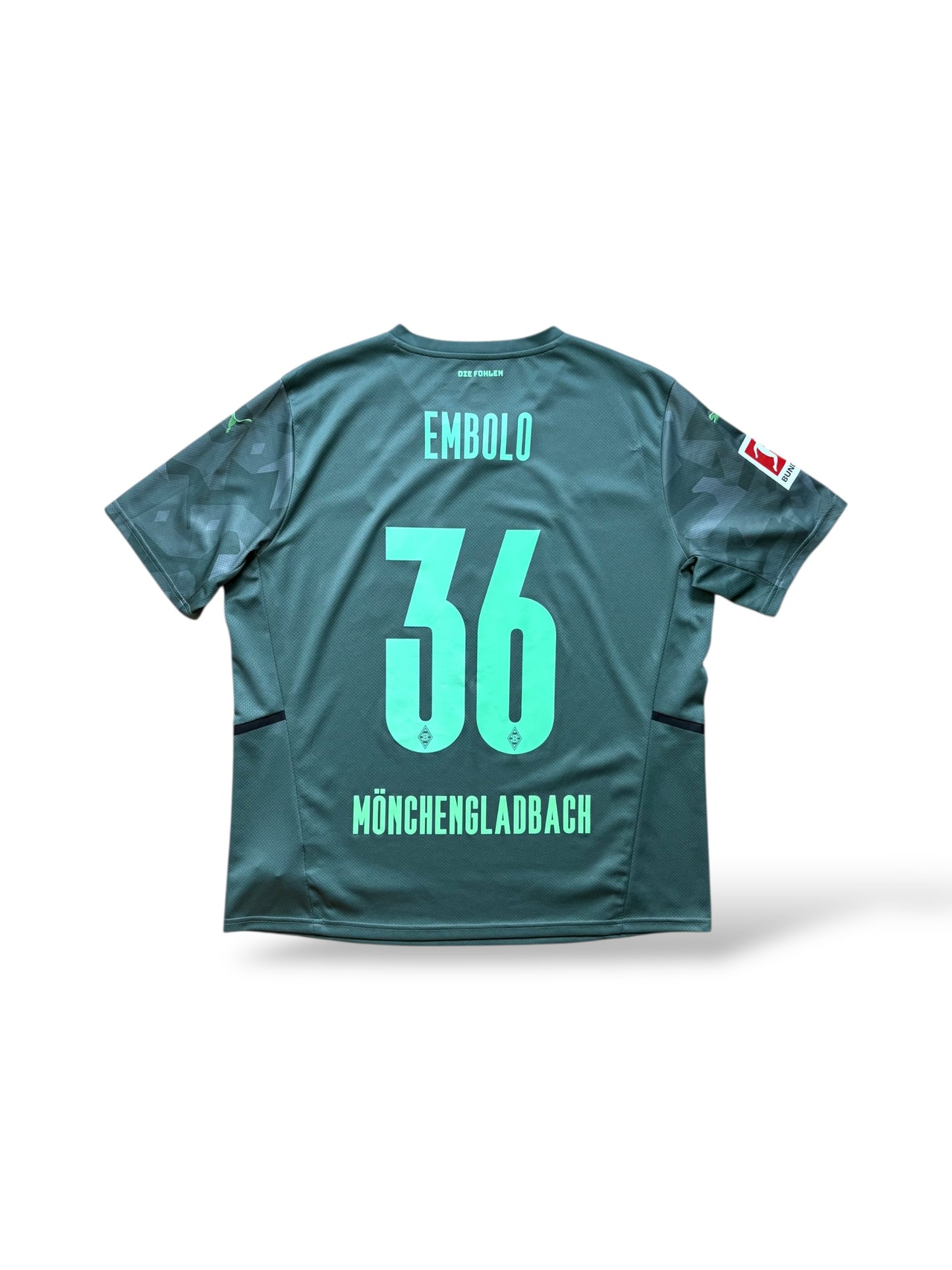 Puma Borussia Mönchengladbach 2021-22 Auswärts-Trikot 36 Embolo Gr. XL