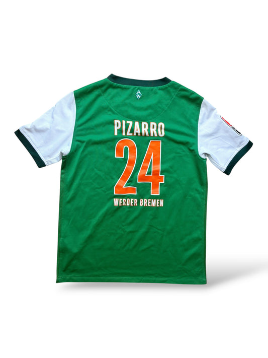 SV Werder Bremen 2009-10 Heimtrikot Pizarro 24 Gr. M (Kinder)