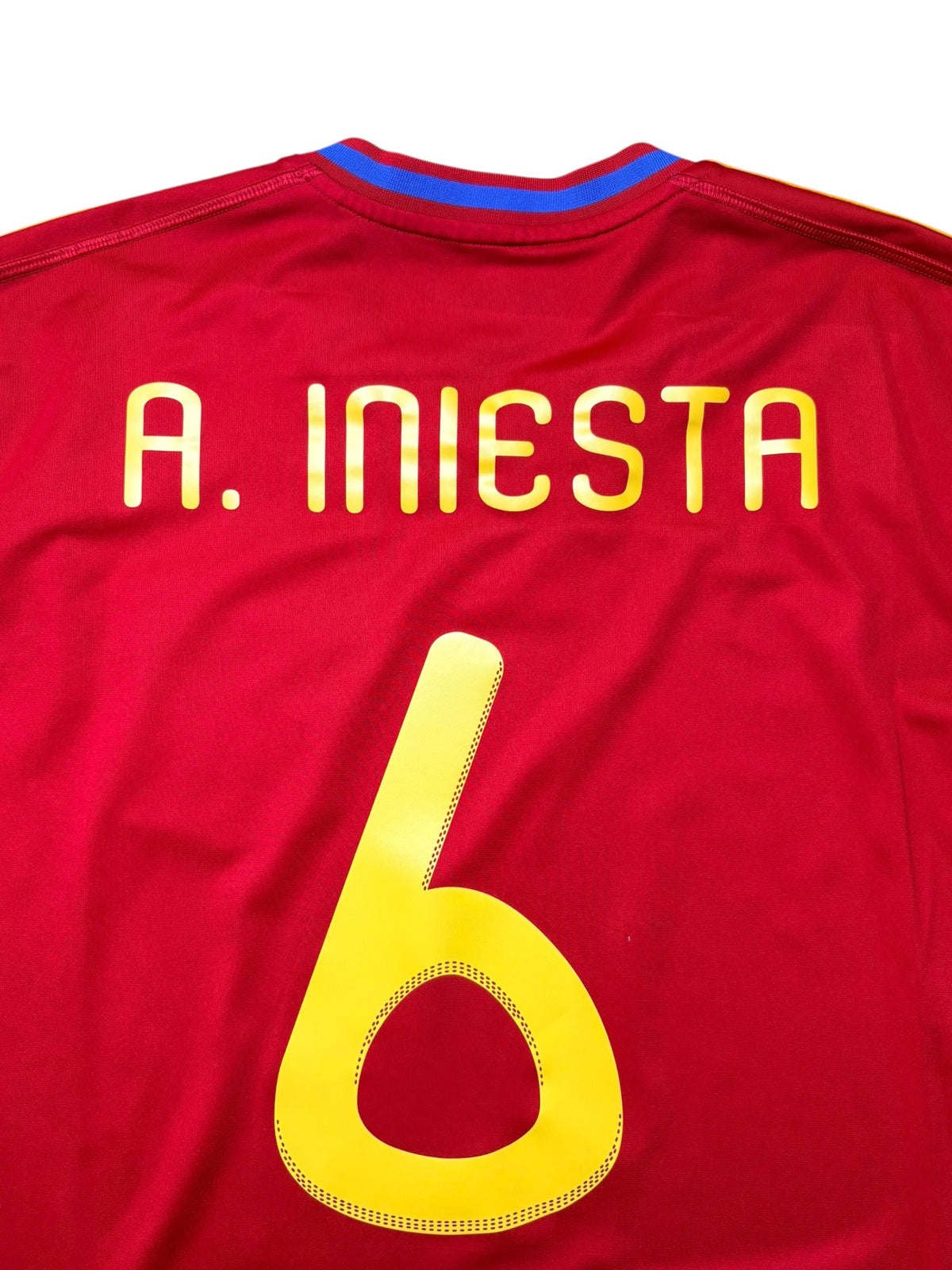 Spanien 2010 Heimtrikot Iniesta 6 Gr. XL – Bild 3